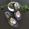 Chinese Traditional Embroidered Women's Flat Loafers Shoes