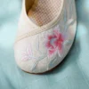 Flower Embroidered Canvas Ballet Flats Old Beijing Kung Fu Shoes