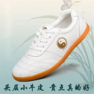 Non-Slip Oxford Sole Kung Fu Leather Shoes