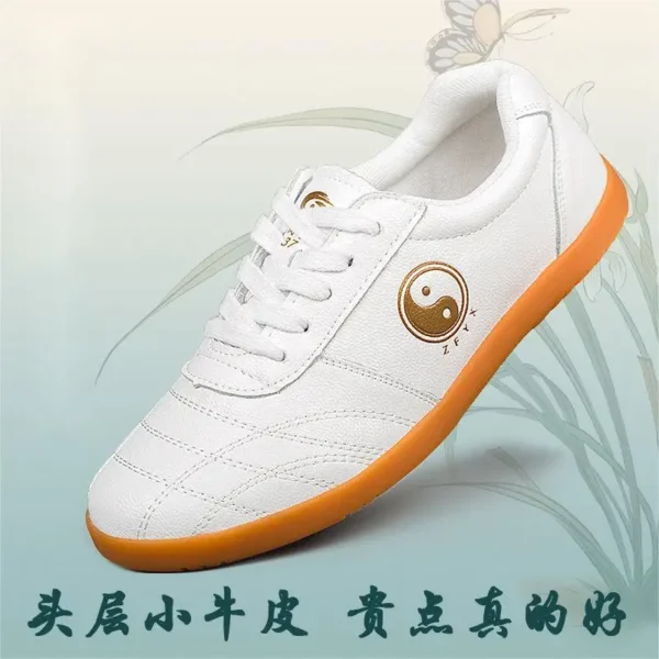 Non-Slip Oxford Sole Kung Fu Leather Shoes